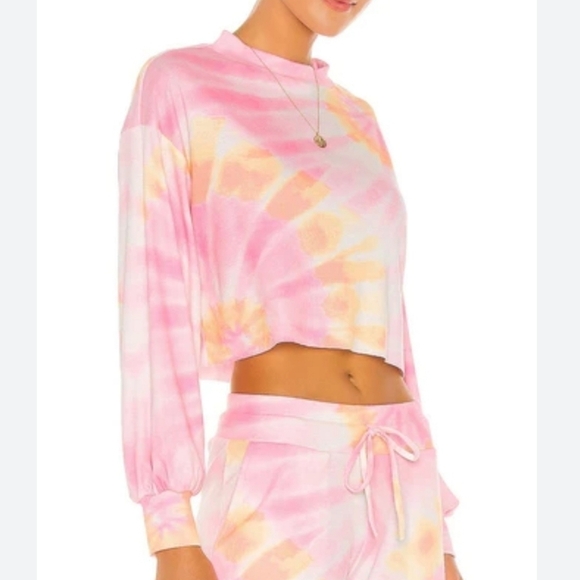 Beach Riot Ava Sweatshirt Sunrise Tie Dye Size S - Picture 1 of 9